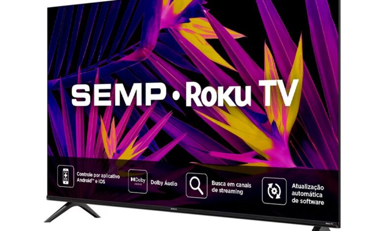 Semp anuncia novos televisores R6610 com sistema Roku TV e até 43 polegadas