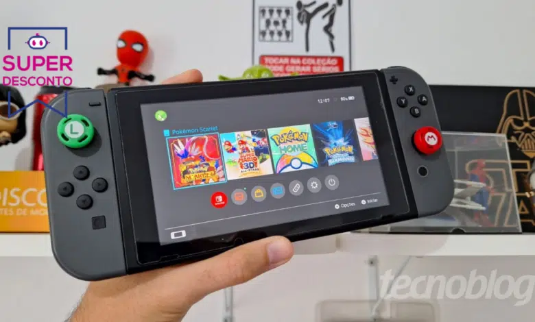 Nintendo Switch (Imagem: Lupa Charleaux/Tecnoblog)