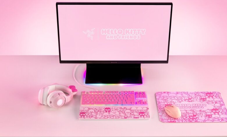 Razer lança linha da Hello Kitty com headset e cadeira rosa! Veja produtos