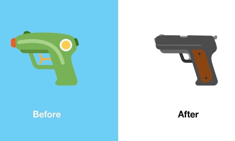 X (ex-Twitter) elimina pistola de água e volta a oferecer emoji de arma de fogo