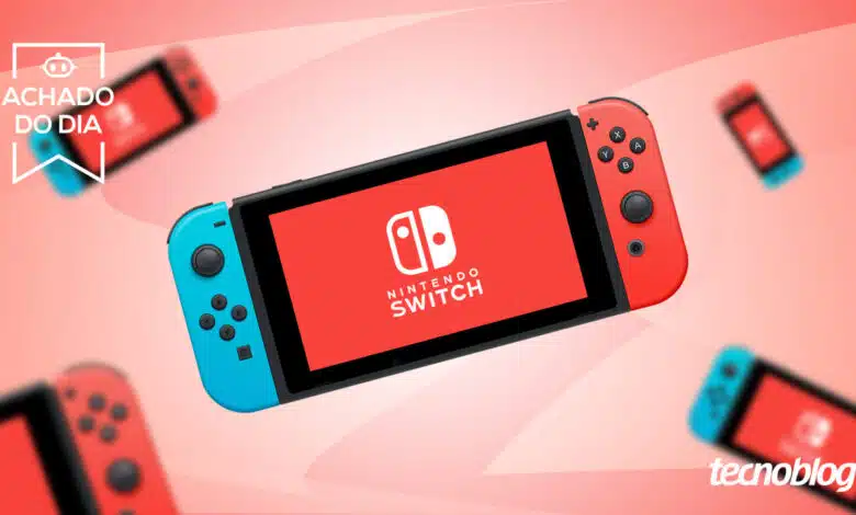 Nintendo Switch / Achado do dia (Imagem: Vitor Pádua/Tecnoblog)