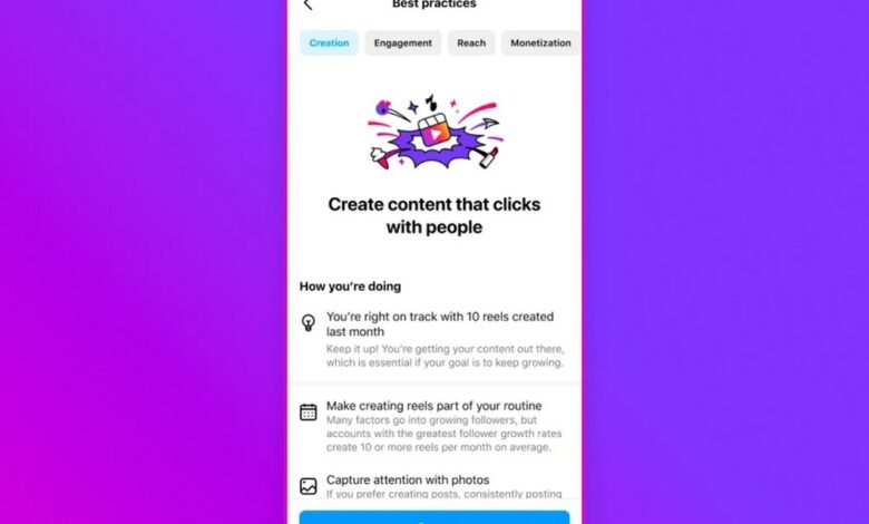 Instagram lança guia com 'melhores práticas' para criadores profissionais